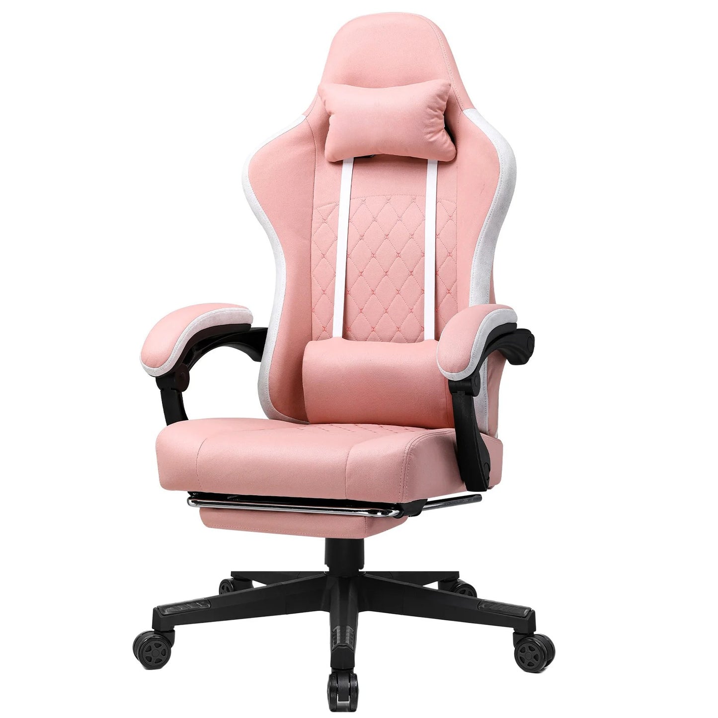 Chaise Gaming SoftGlide™ – Repose-Pieds & Accoudoirs Automatiques