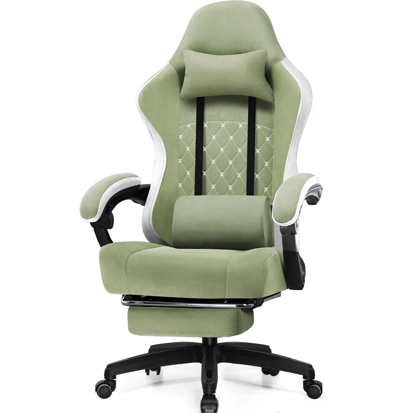Chaise Gaming SoftGlide™ – Repose-Pieds & Accoudoirs Automatiques