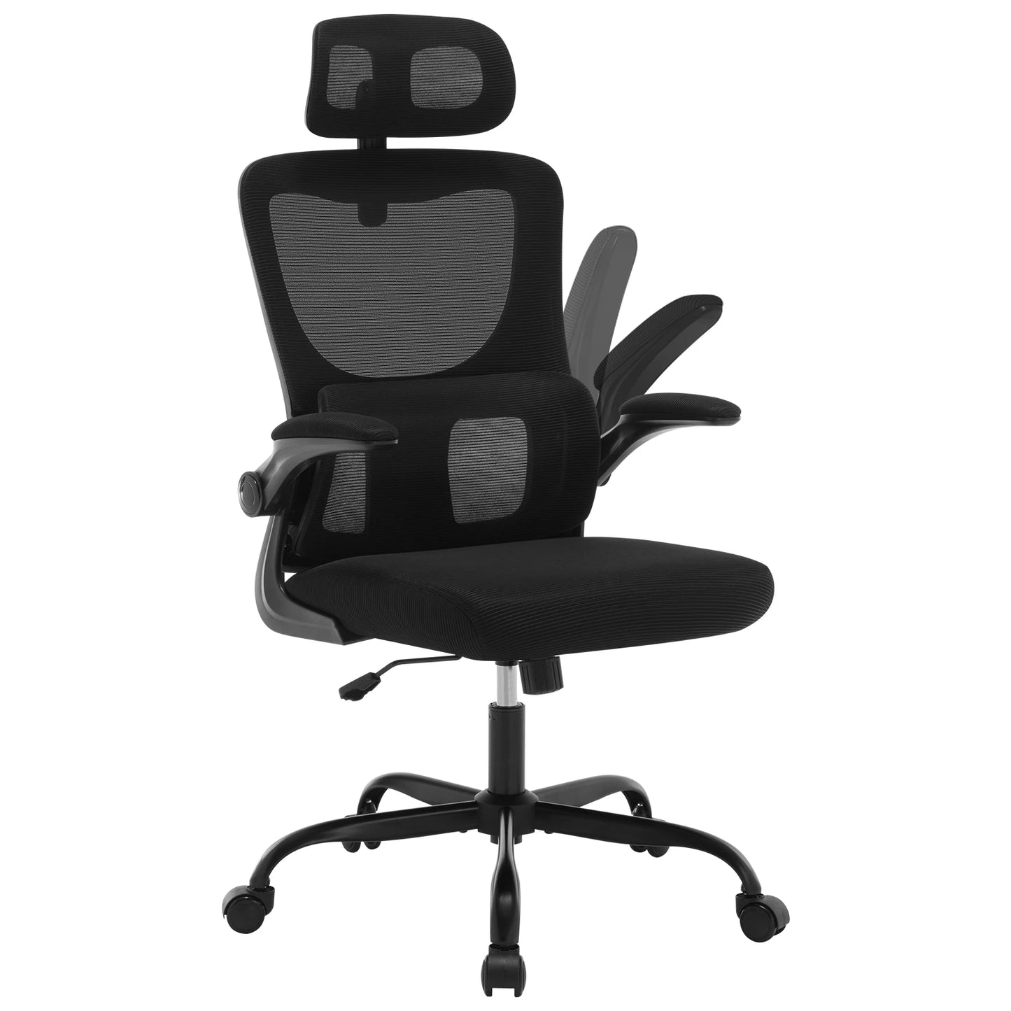 Chaise Ergonomique AirSupport™ – Dossier Mesh Respirant & Accoudoirs Repliables