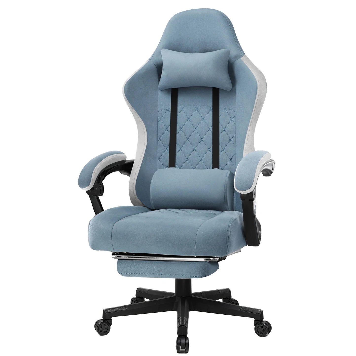 Chaise Gaming SoftGlide™ – Repose-Pieds & Accoudoirs Automatiques