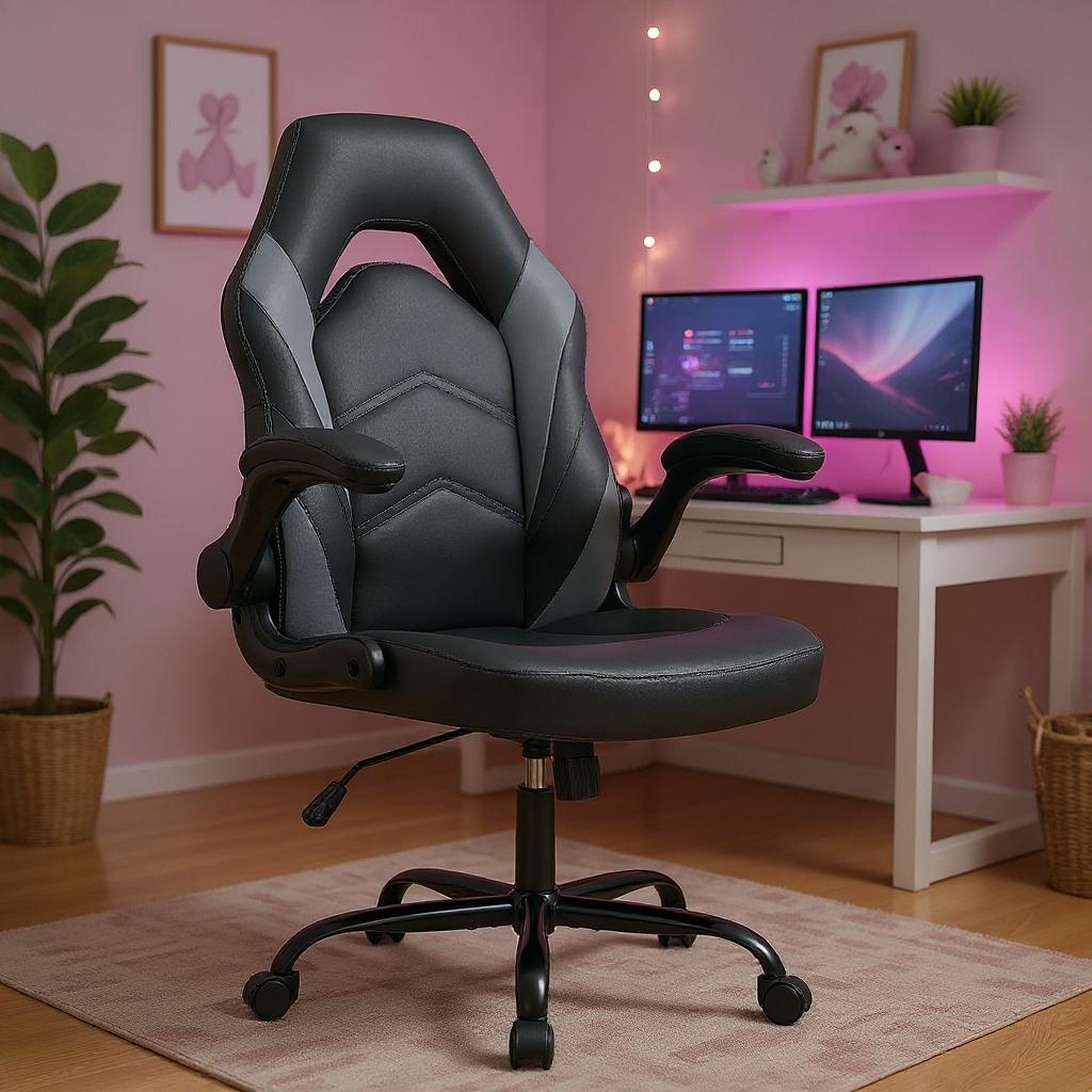 Chaise Gaming ShadowRider™ – Hauteur Réglable & Accoudoirs Rabattables