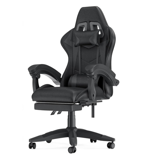 Chaise Gaming StormX™ – Repose-Pieds Intégré & Accoudoirs Réglables