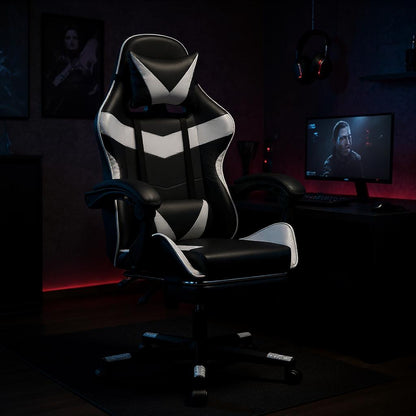 Chaise Gaming ThunderPulse™ – Hauteur Réglable & Fonction Massage